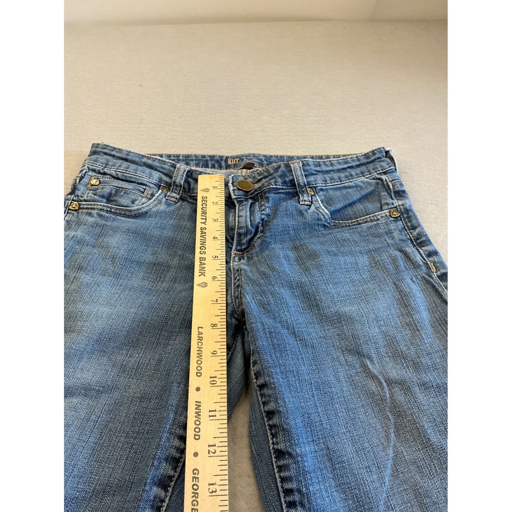 Kut from the Kloth Straight Leg Jeans Medium Wash‎ Stretch Denim Womens Size 4 - Picture 8 of 16